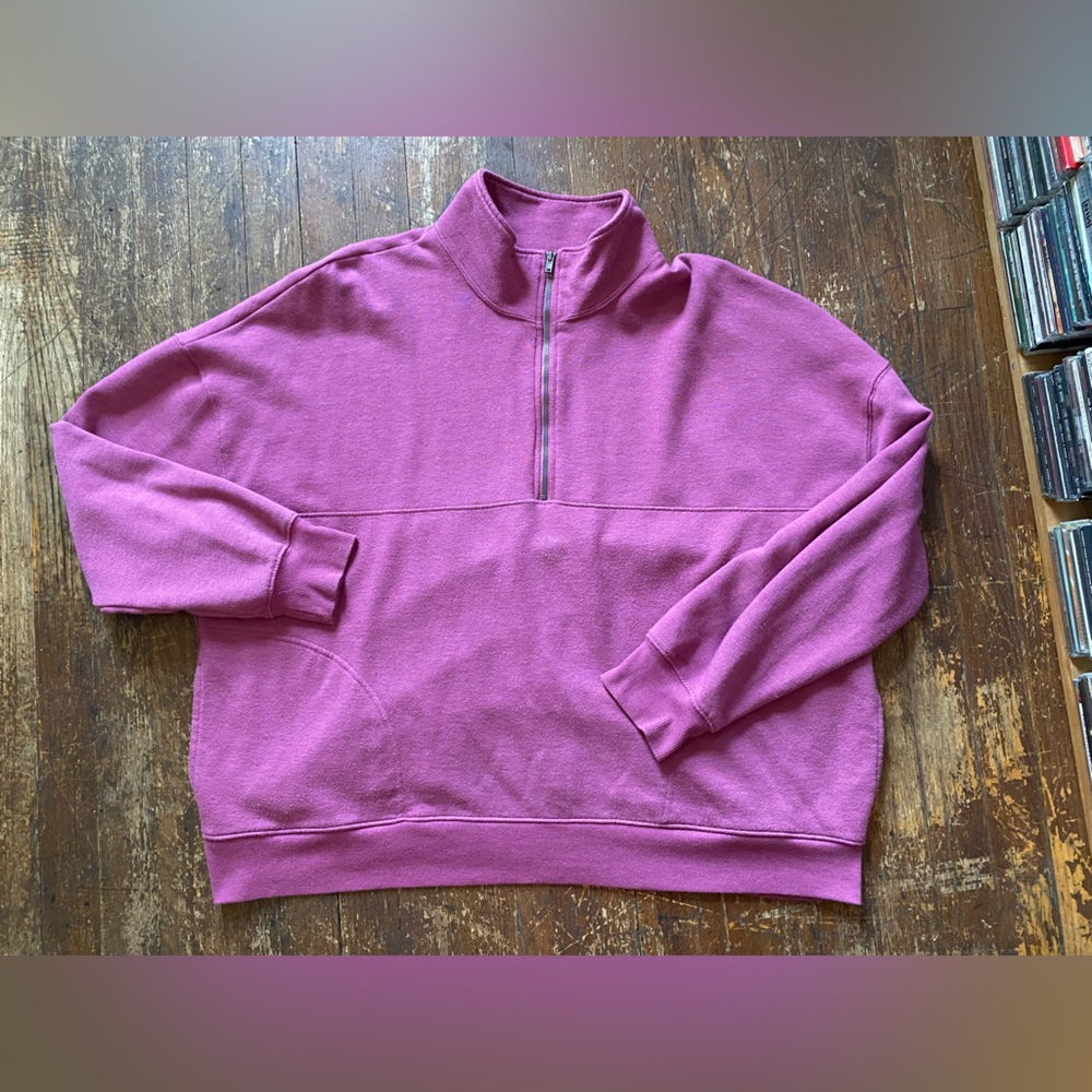 SO Women’s Dark Pink Quarter-Zip Sweater size XL